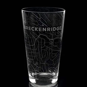 BRECKENRIDGE, CO Laser Engraved Pint Glass - Picture 1 of 6
