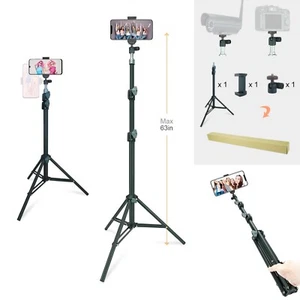 Soporte de trípode universal para palos selfies de 63" LINCO para zoom de fotos de video transmisión en vivo - Imagen 1 de 10