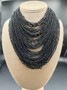 Gerda Lynggaard TYPE Necklace NO TAG Seed Bead Multi Strand Witchy Tribal - Picture 1 of 8