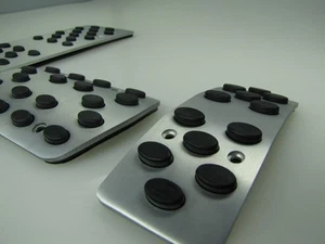 ALU PEDALE PEDALAUFLAGEN FÜR MERCEDES AUTOMATIK  W169 A-KLASSE - Picture 1 of 2