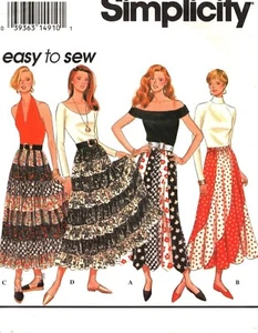 Simplicity 8800 Misses Easy-To-Sew Skirts Sewing Pattern Sizes L-XL 1988 Vintage - Picture 1 of 2