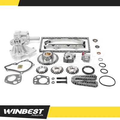 Kit de corrente de distribuição bomba de água óleo para 98-04 Nissan Frontier Xterra KA24DE 2.4L - Imagem 1 de 4