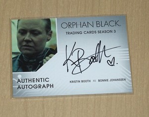 2017 Cryptozoic Orphan Black S3 autograph auto Kristin Booth as BONNIE