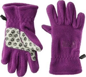Jack Wolfskin Fleece Kid's Fleece Gloves, Dark Peony, Size152 (11-12) - Picture 1 of 1