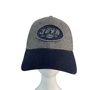 New Era EK Collection NY Jets NFL Wool Blend Baseball Cap Gray & Navy New Size S - Picture 1 of 11