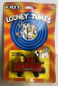 Ertl Looney Tunes code 2712 Sylvester and Tweety fond jaune 1989 - Foto 1 di 2