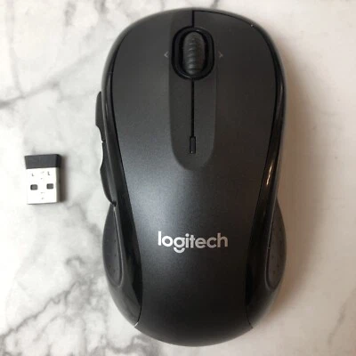 Logitech M510 Wireless Mouse with Unifying USB Receiver for PC & Mac (Dark Gray) - Image 1 of 4