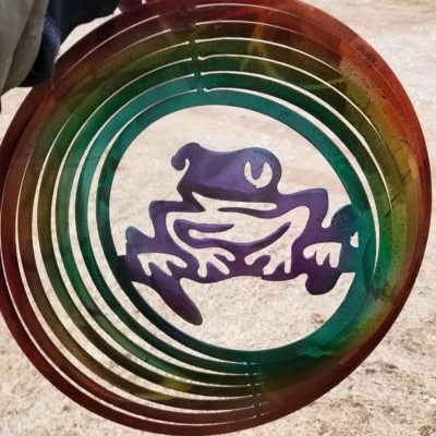 Wind Spinner  Metal 3D Whirligig Hanging Outdoor Yard Art Hook - Image 1 of 4