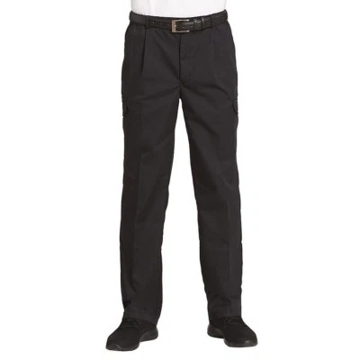 Leiber Cargohose Herren Kochhose Service Berufsbekleidung schwarz