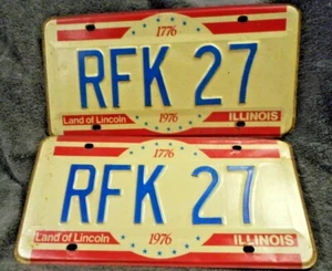 Placas de licencia de Illinois 1976 - Imagen 1 de 1