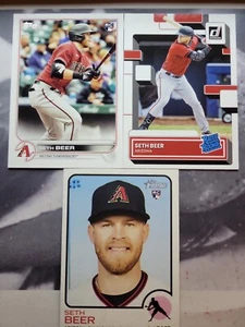 Seth Beer RC (LOT 3) - 2022 Topps S2 #345 - Heritage #77 Donruss Nr.58 Diamondbacks - Bild 1 von 2