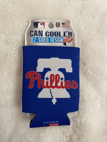 Philadelphia Phillies 12oz Two Sided Can Cooler [NEW] Coozie Koozie Beer Drink Cover
