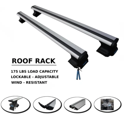 Roof Rack Rail Cross Bars For Volkswagen Golf 7,5 2013-2021 Hatchback No Sunroof - Image 1 of 4