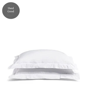 Dip & Doze 100% Bio Baumwolle einfache bestickte Kissenbezüge Paar (gebraucht) gut - Bild 1 von 16