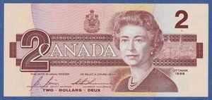 CANADA -- 2 DOLLARS ( 1986 ) -- UNC -- SIGNATURE BONIN - THIESSEN -- PICK 94c . - Picture 1 of 2