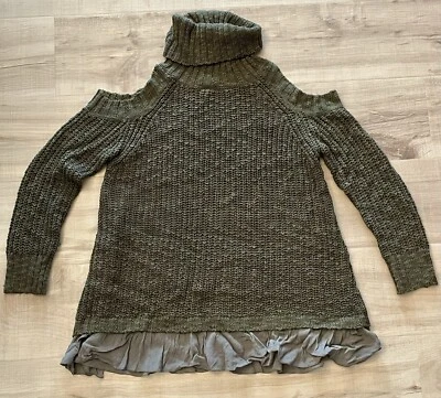 Easel Turtleneck Sweater With Shoulder Cut Out Size S/M - Image 1 of 2