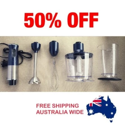 Blender stick 5 combo set Stainless Steel multi speed measure cup cake mixer - image 1 of 4