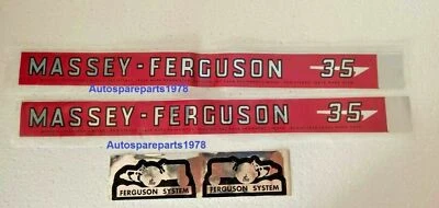 Набор переводных наклеек на трактор Massey Ferguson 35 - Изображение 1 из 3