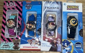 Relojes LCD giratorios para niños (Sonic, Frozen, LOL, Paw Patrol) - Imagen 1 de 7