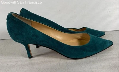 Ivanka Trump Blue Pointed Toe Slip On Stiletto Pump Womens Heels Size 9.5M - Image 1 of 4