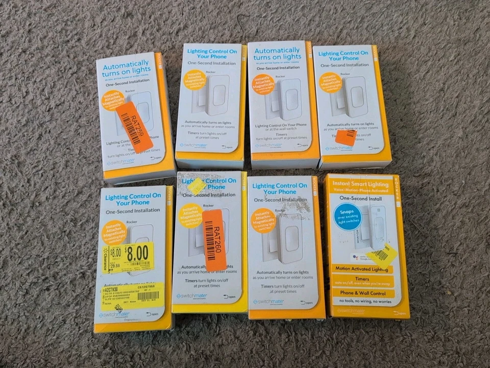 Lote 8 Switchmate Toggle Control Inteligente de Iluminación en Tu Teléfono Se Instala en Segundos Foto 1 de 4
