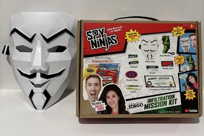 Spy Ninjas Project Zorgo Infiltration Mission Kit Chad Wild Clay Bundle 2 Masks! - Image 1 of 4