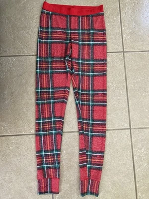 Pantalones de pijama jogger ROSK by VICTORIA'S SECRET talla XS a cuadros rojo negro verde Foto 1 de 4