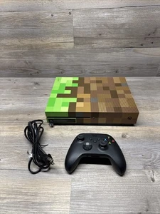 Microsoft Xbox One S Console Gaming System Minecraft Limited Edition - Picture 1 of 6