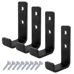 4 Pack 3-1/2" Heavy Duty Steel J Hook, Wall Mount Utility Hook for Hanging Ho... - Picture 1 of 3