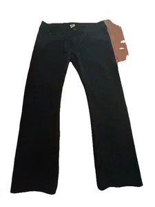 True Religion Jeans Mens 40 Black Ricky Relaxed Flap Pockets Distressed Y2K - Picture 1 of 7
