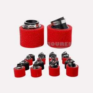 50mm Washable Foam Air Filter -Density Sponge for ATV,  Red, Straight-Cut - Picture 1 of 2