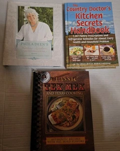 3 Bücher: Paula Deen, klassische Tex-Mex Kochbücher, Landarzt Hausmittel - Bild 1 von 12