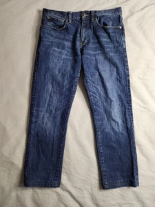 Brooks Brothers 901 Slim Straight Jeans Herren Größe 32x28 Dark Wash Mid Rise NEU - Bild 1 von 10