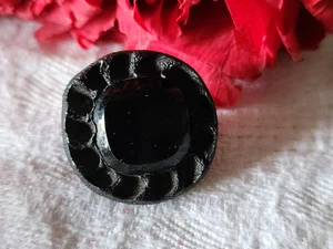 Collection bouton ancien résine et coeur en verre parurier 2 cm pied D4A - Imagen 1 de 4