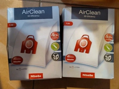 Miele FJM HyClean 8 Vacuum Bags & 4 Filters Genuine Factory Sealed New 2PK - Image 1 of 3