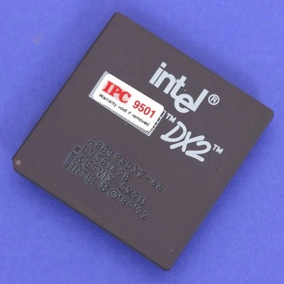 Intel 486 DX2 66Mhz CPU Processor SX911 A80486DX2-66 486DX2 66 - Image 1 of 3