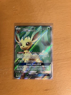 Pokemon TCG Leafeon GX Full Art Ultra Prism 139/156 Card - Image 1 of 4