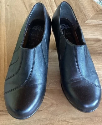 Zapatos Dansko Bennett Botines Tacones Cuero Napa Negro Talla 39 EE. UU. 8,5 Foto 1 de 4