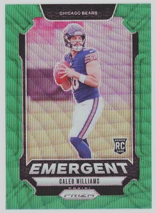 Caleb Williams RC 2024 Panini Prizm - Green Wave Prizm Emergent #1 NM/M - Bears - Picture 1 of 2