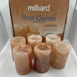 6 vasos de chupito de sal millarda pura del Himalaya: 2 "X 3 1/4" - Imagen 1 de 15