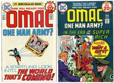 OMAC #1 2 3 4 6 7 JACK KIRBY Lote de 6 Alto Grado Foto 1 de 3