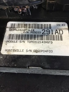CHRYSLER PT CRUISER OEM FRONT ENGINE MOTOR DME COMPUTER PCM ECU ECM 2.4L 04-05 - Picture 1 of 9
