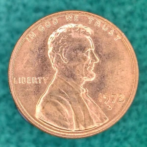 P12 1972 D - LINCOLN MEMORIAL CENT BRILLIANT BU - Picture 1 of 2