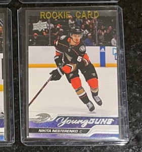 2023-24 UPPER DECK SERIES 1 NIKITA NESTERENKO YOUNG GUNS ROOKIE CARD #230