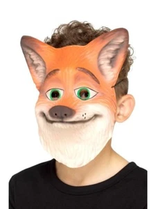 CHILD KIDS RED FANTASTIC FOXY FOX ZOO ANIMAL COSTUME MASK EVA BOYS GIRLS ORANGE - Picture 1 of 1