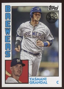 2019 Topps Update YASMANI GRANDAL 1984 Topps Baseball - BREWERS - #84-45 - Picture 1 of 1