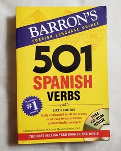 Barron's 501 Spanish Verbs 6th Edition c2007 p729 (w/o CD) Paperback - Picture 1 of 7