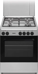 Nikkei Cucina a Gas 4 fuochi con Forno elettrico e Luce 60x60 cm Bianco SN664XE - Foto 1 di 2