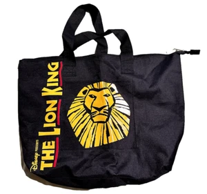 GROßE KÖNIG DER LÖWEN Broadway Canvas-Einkaufstasche mit Reißverschluss Disney Musical Simba Mufasa - Bild 1 von 5