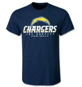 Los Angeles Chargers NFL Majestic Navy Iconic Crew Neck T-Shirt Men's 2XL - Picture 1 of 10